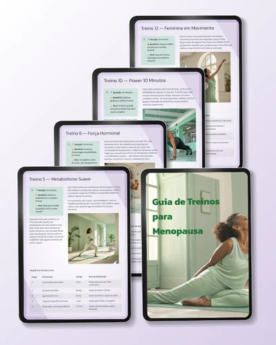 Capa do Guia de Treinos Para Menopausa