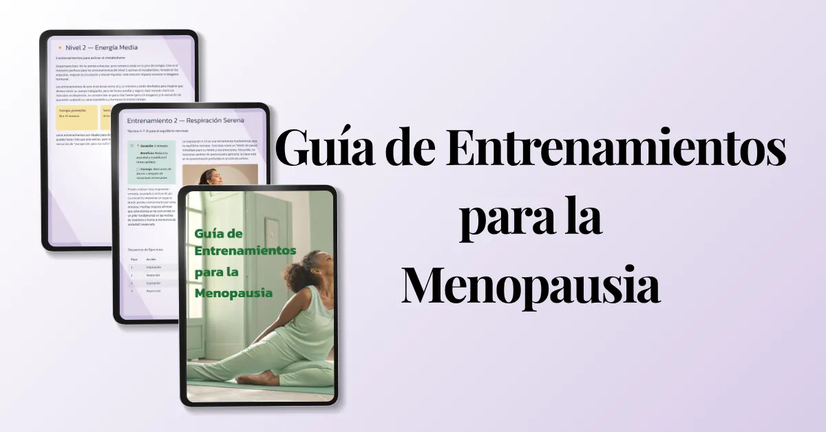 Capa do Guia de Treinos Para Menopausa