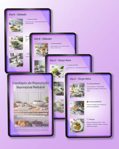 Cardápio de Reposição Hormonal Natural